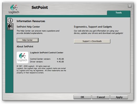 download logitech setpoint
